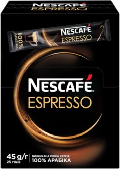 Кофе NESCAFE Espresso растворимый в стиках 25 шт x 1.8 г (7613036703789_7613036703772)