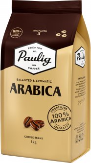 Кофе в зернах Paulig Arabica 1 кг (6418474039008)