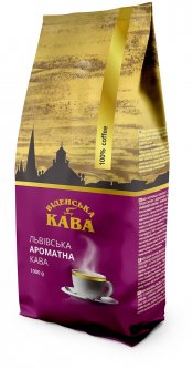 Кофе в зернах Віденська кава "Львівська ароматна" 1 кг (4820000371575)