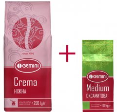 Набор кофе молотый Gemini Crema + Medium 350 г (2000000004709)