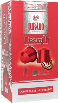 Кофе в алюминиевых капсулах Jurado Aluminium Descaffi для системы Nespresso 5 г х 20 шт (8410894006354)