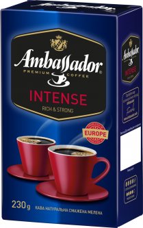Кофе молотый Ambassador Intense 230 г (8719325224443)