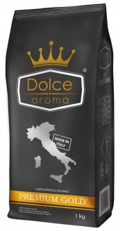Кофе зерновой Dolce Aroma Premium Gold 1 кг (8019650004841)