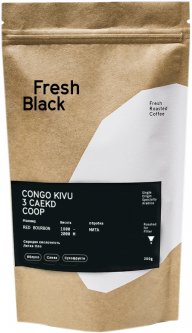 Кофе Fresh Black Congo Kivu фильтр 200 г (2700020610705)