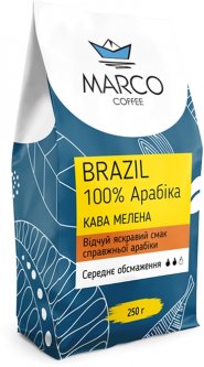 Кофе молотый Marco Coffee Brazil 250 г (4820227690206)
