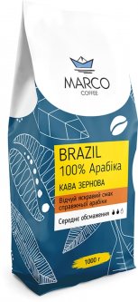 Кофе в зернах Marco Coffee Brazil 1 кг (4820227690176)